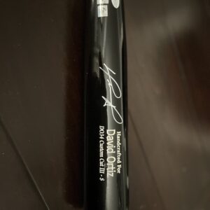 Baseball Bat signed by David Ortiz